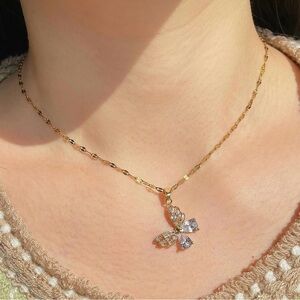 Gold Plated Butterfly Necklace For Women
New
Gold Plated Stainless Steel